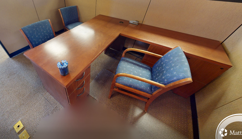 L-shaped desk