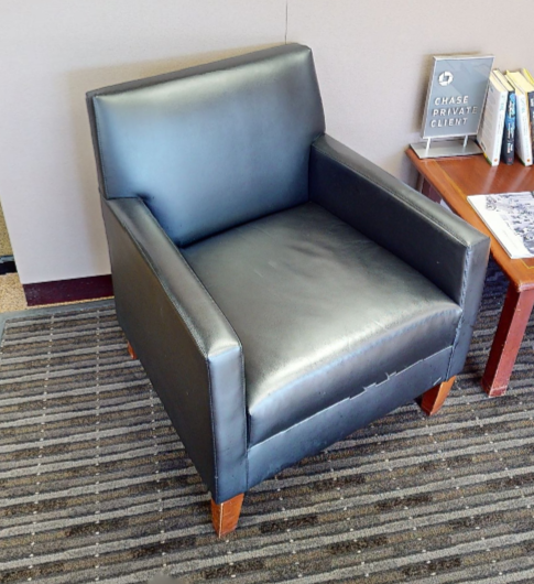 Black lounge chair