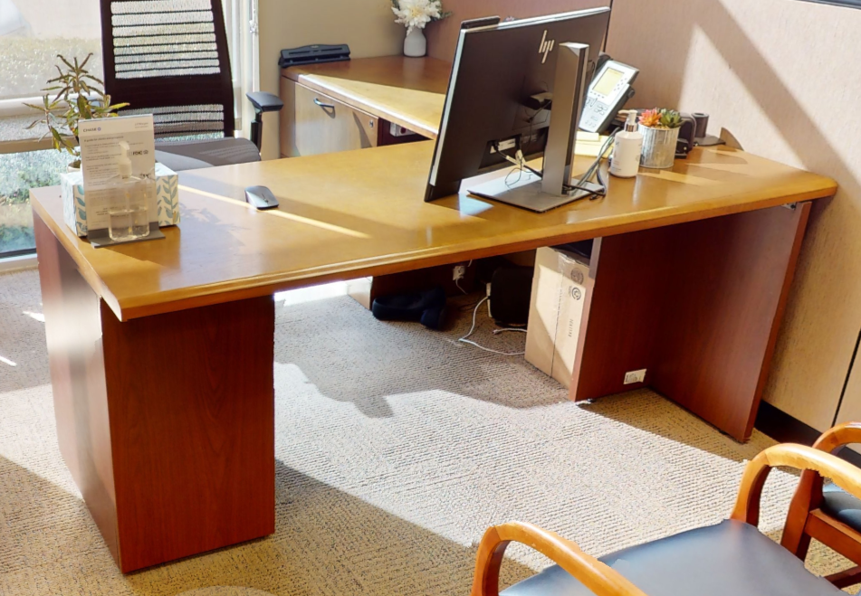 L-shaped desk