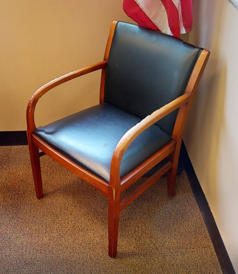 Black guest chair