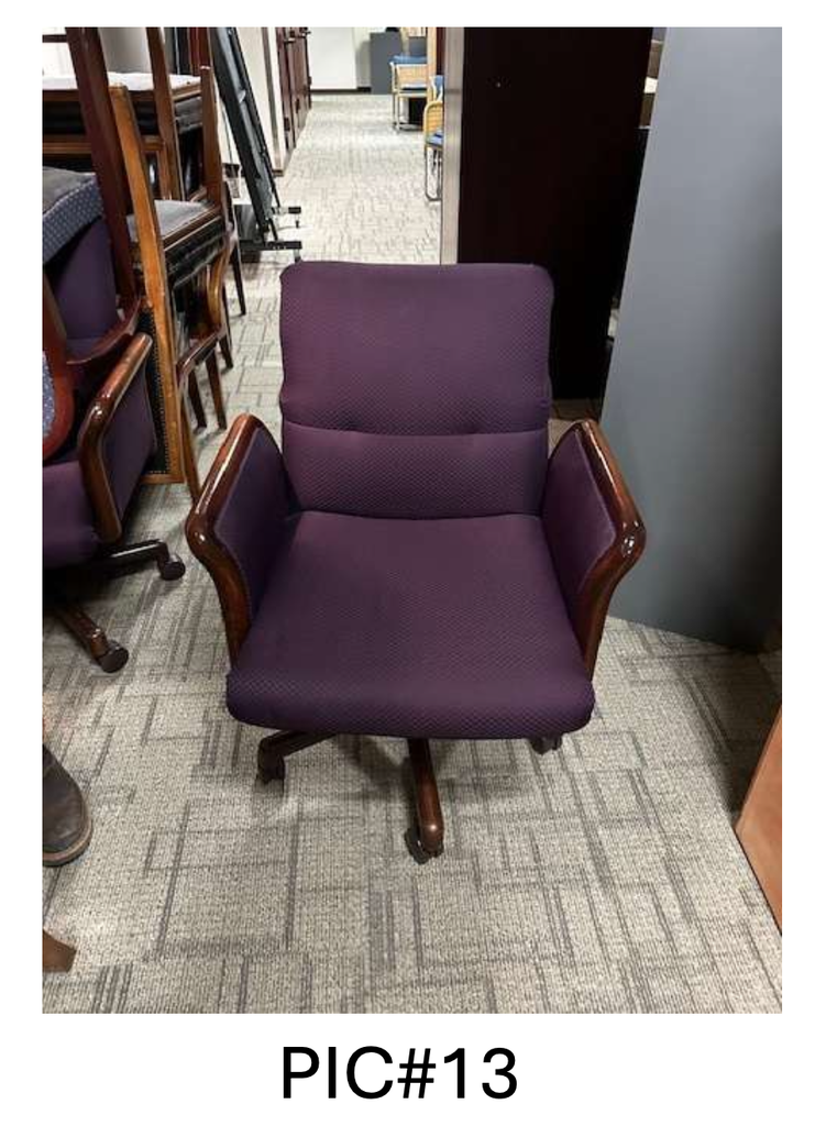 CONFERENCE CHAIR, PURPLR, NO TAG