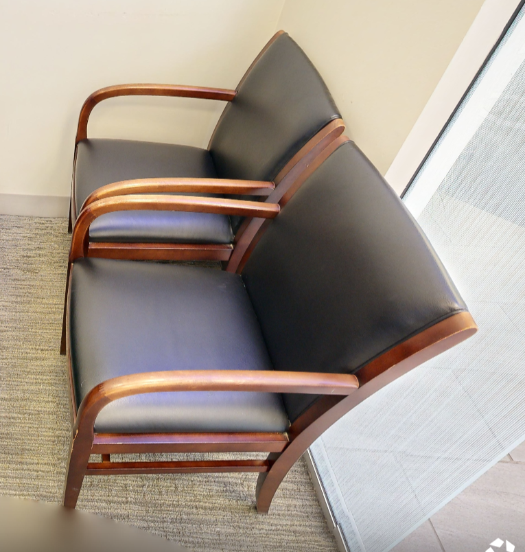 Black guest chair