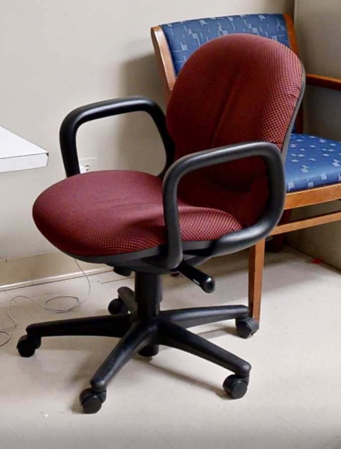 Red task chair