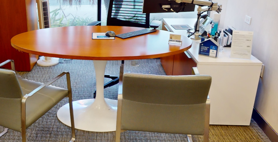 L-shaped desk