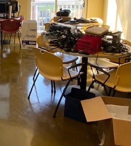 Yellow Break Room Table