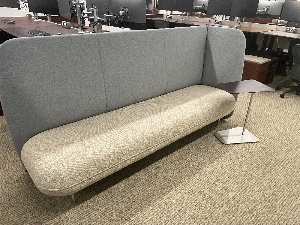 ON2 186" SOFA W/HIGH BACK SEAT PANEL LH &amp; RH (BLUE BACK &amp; BEIGE SEAT)