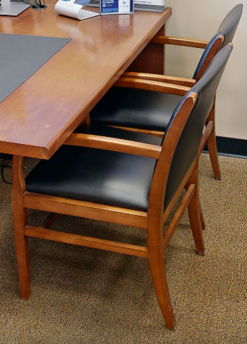 Black guest chair
