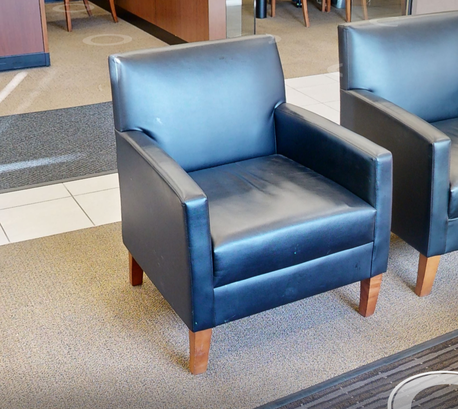 Black lounge chair