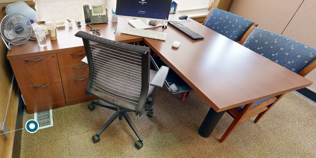 L-shaped desk