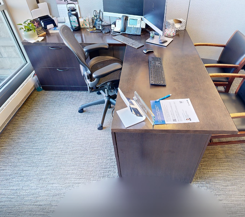 L-shaped desk