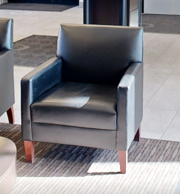 Black lounge chair