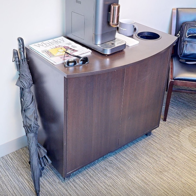 Coffee station cabinet, wood