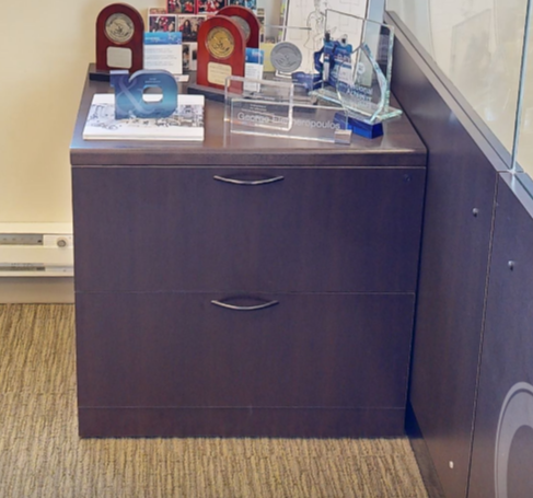 2D lateral credenza, wood