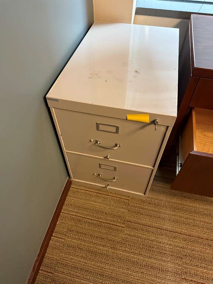 2 - DRAWER VERTICAL FILE CABINET (METAL)