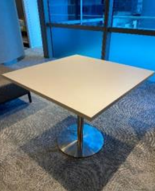 White Square Table