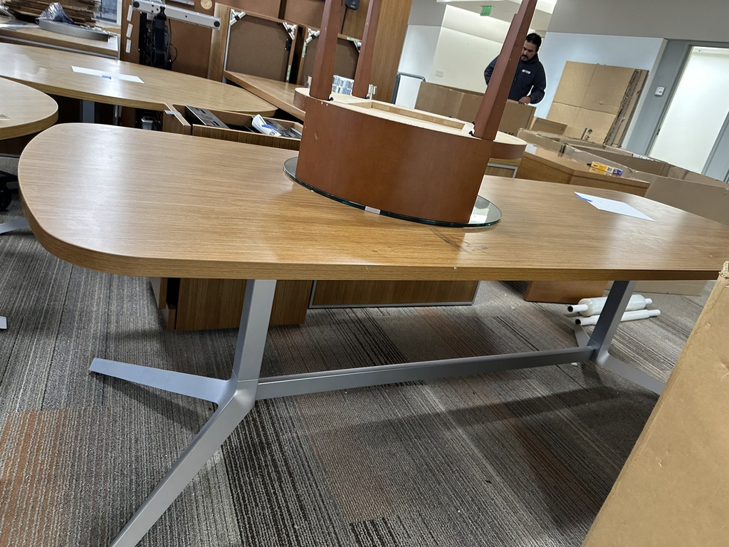 Wooden Oval Table