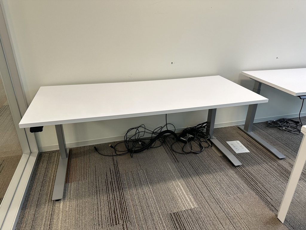 White Sit-Stand Desk