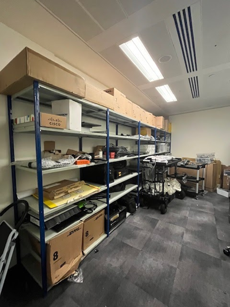 Shelving Units (Blue &amp; Grey)