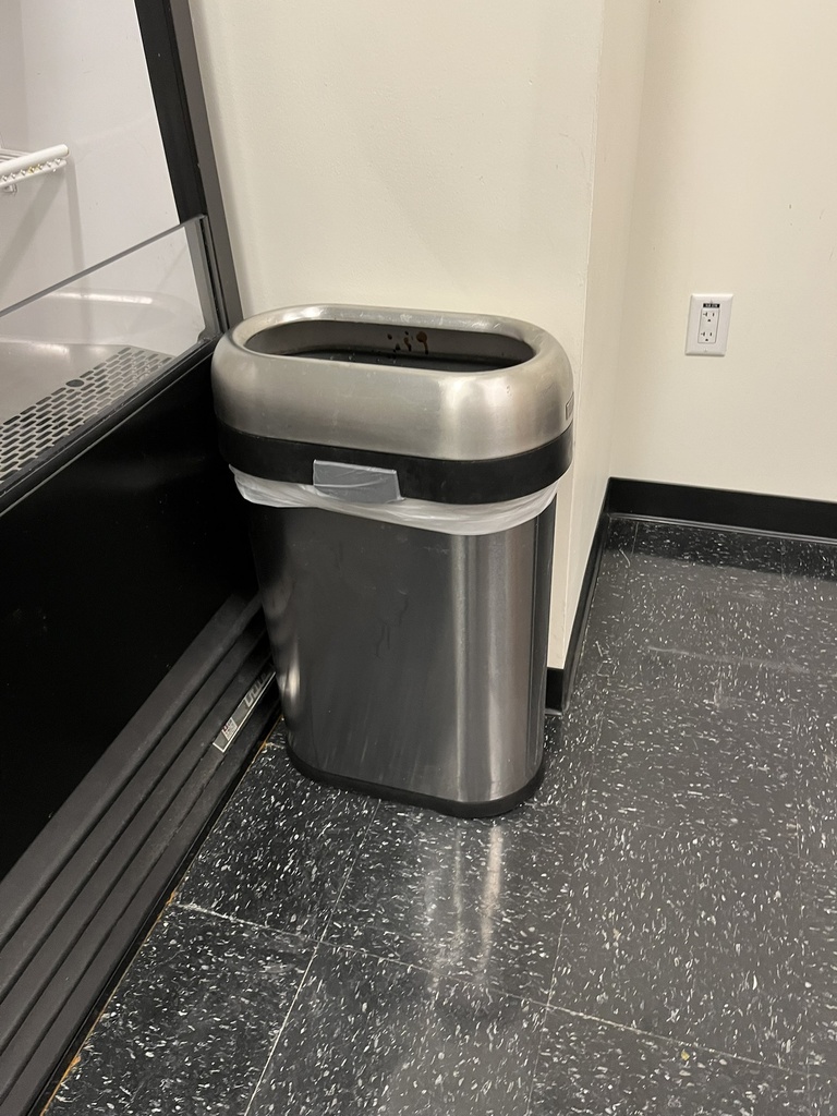 Silver Oval Trash Can
