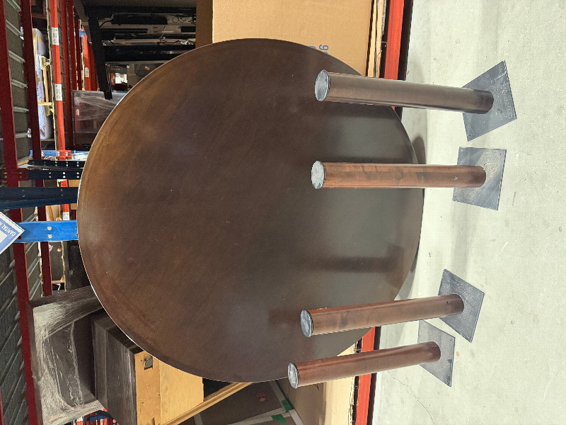 60"DIA CONF TABLE W/LEGS (FROM RM#2962)

B,C-29 60”DIATop
