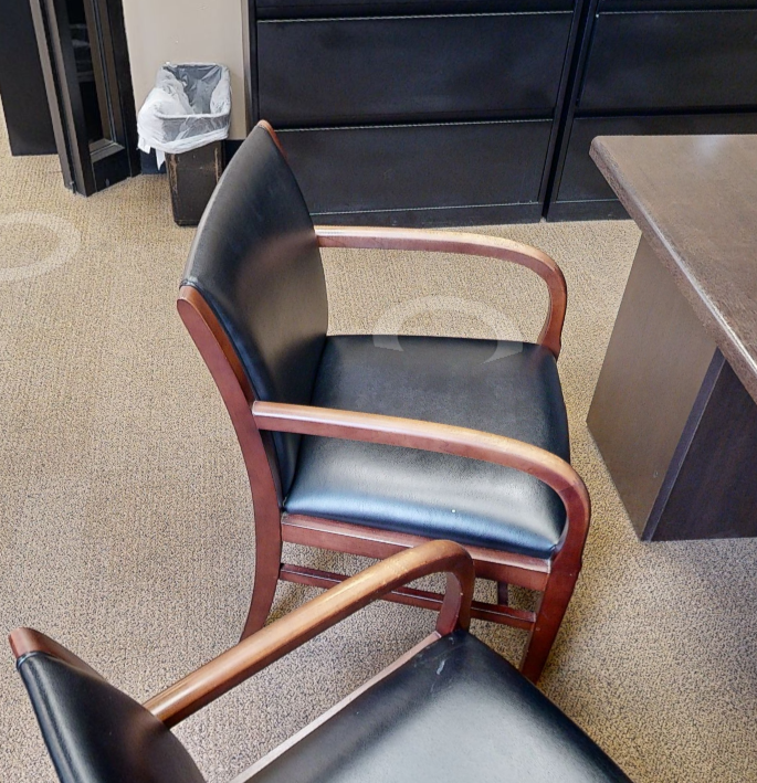 Black guest chair