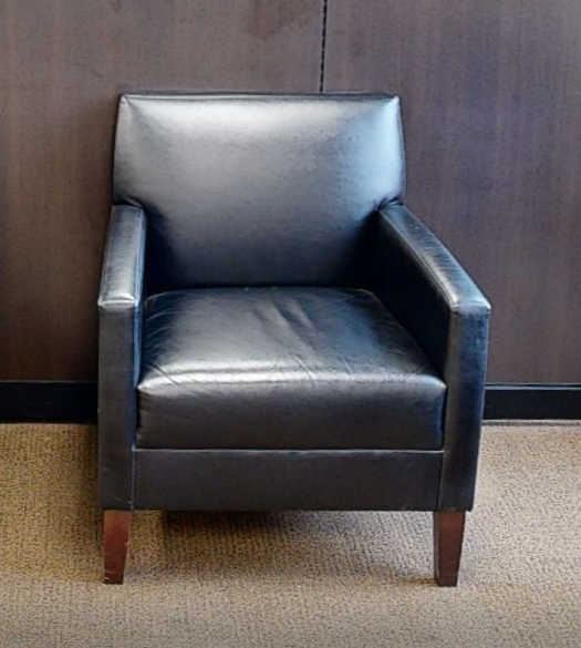 Black lounge chair