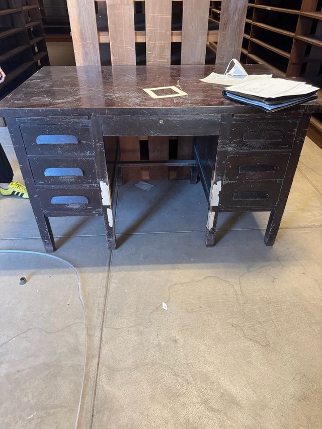 Wooden desk