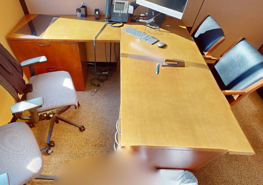L-shaped desk