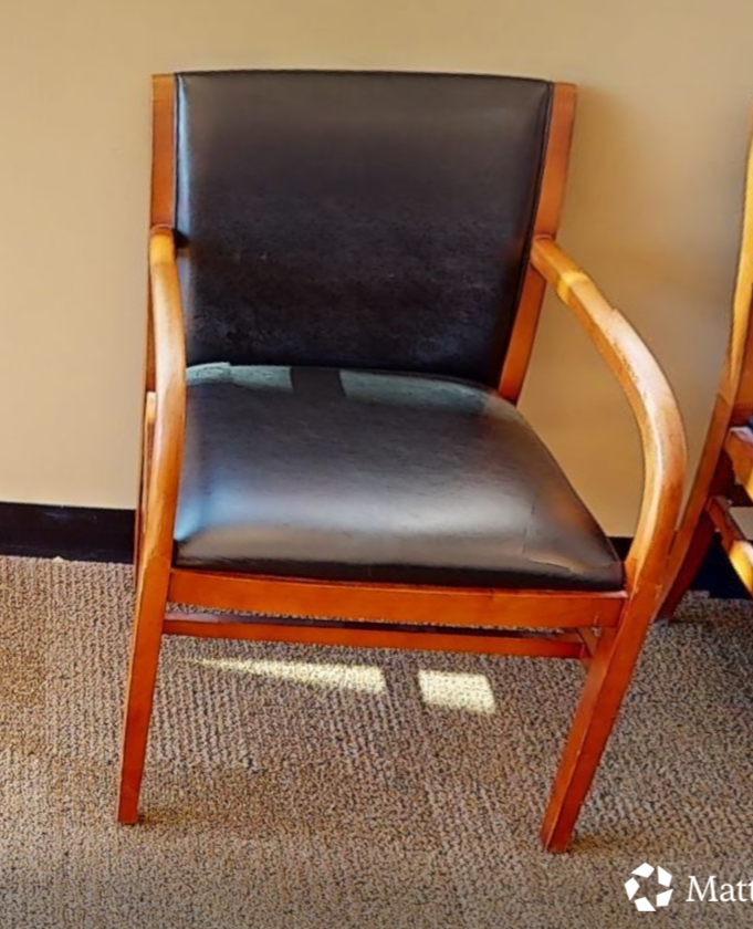 Black guest chair