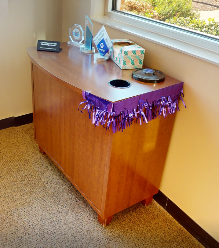 Coffee station cabinet, wood