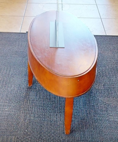 Oval coffee table, wood