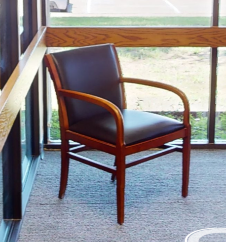Black  guest chair