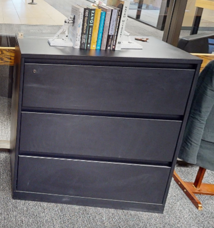 3d lateral filing cabinet, blk