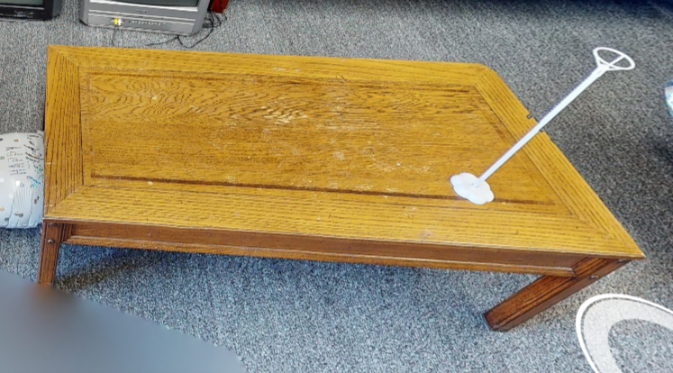 Retangle wood coffee table