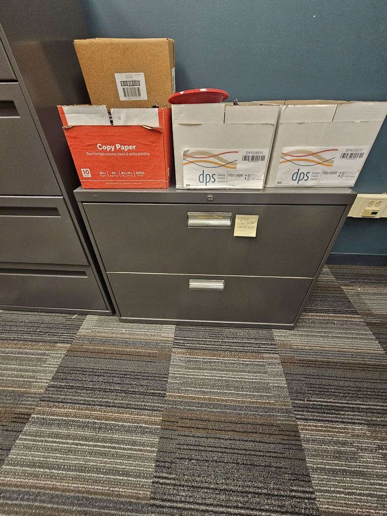 36x19x28 2 Drawer Lateral-Grey