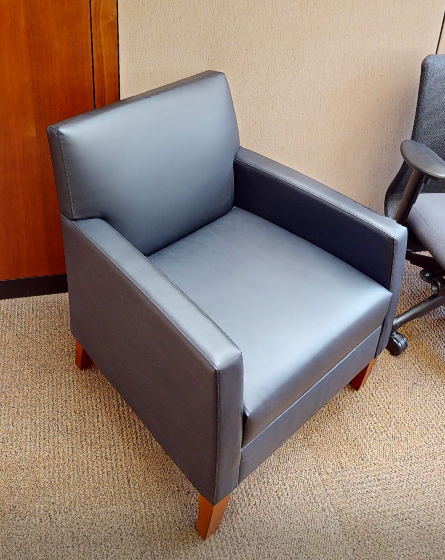 Black lounge chair