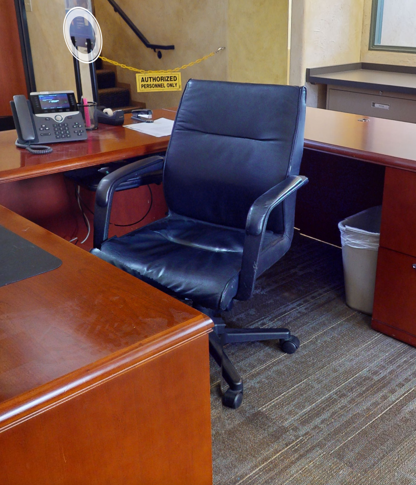 Black Leather Task Chair