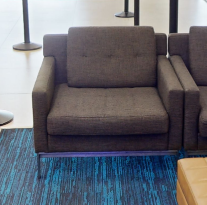 Brown lounge chair