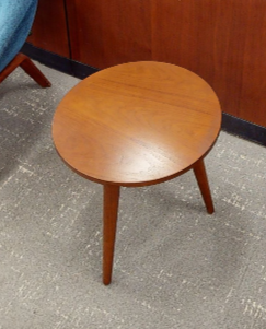 Round side table