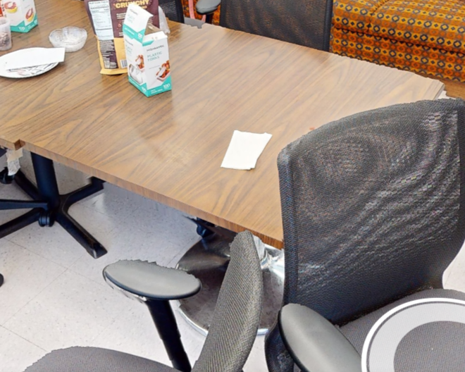 Square break table