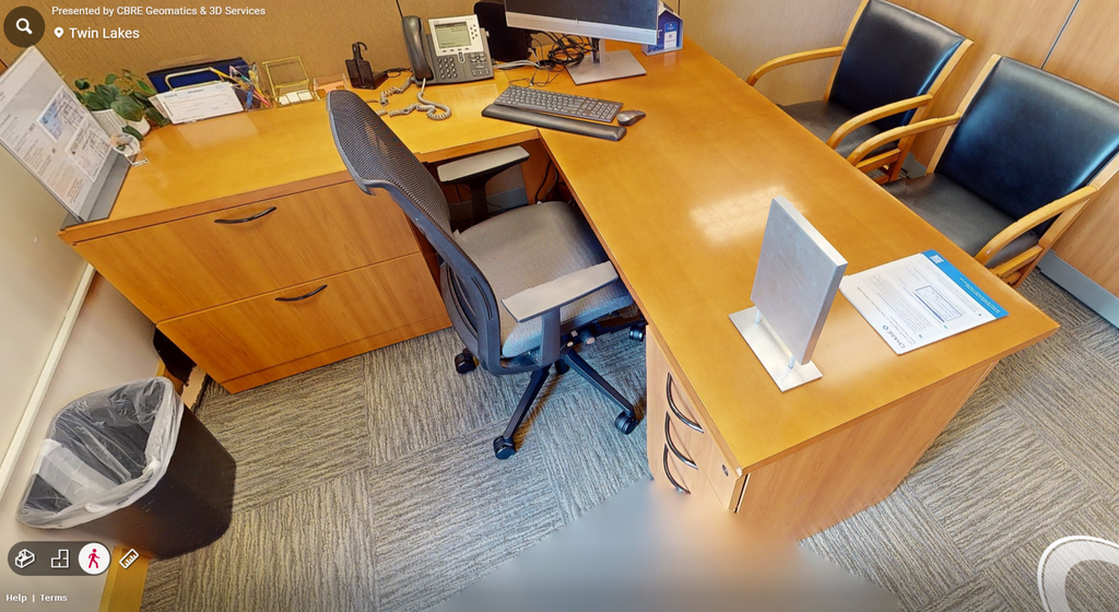 L-shaped desk