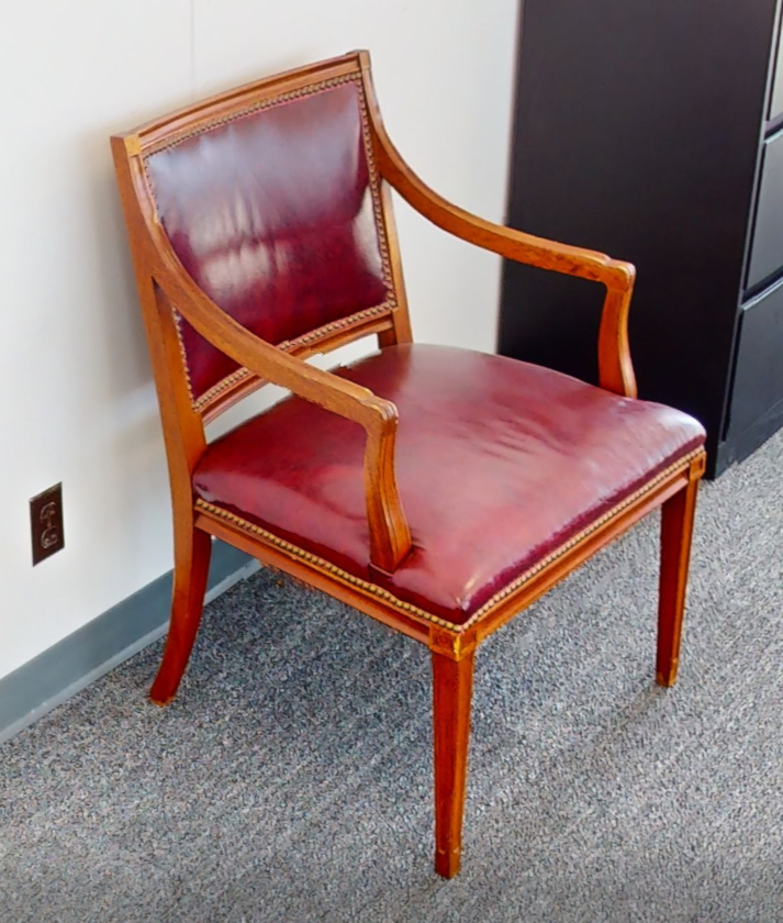Red guest chair