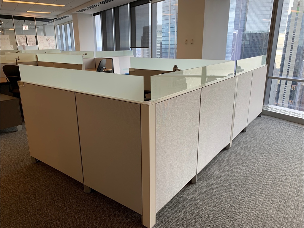 Workstation Wall - Grey Fabric (42x42x3)