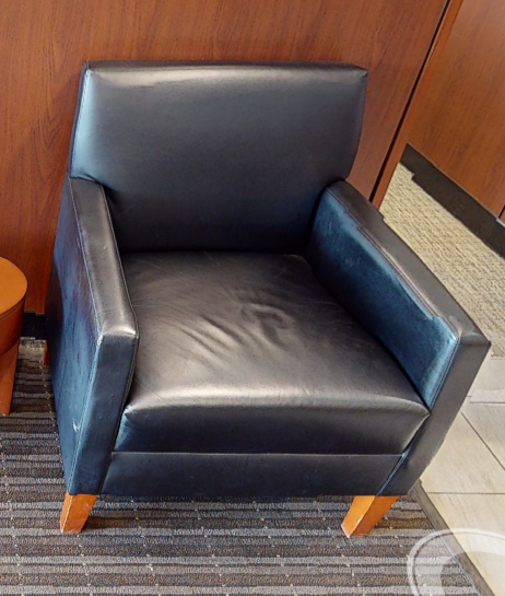 Black lounge chair