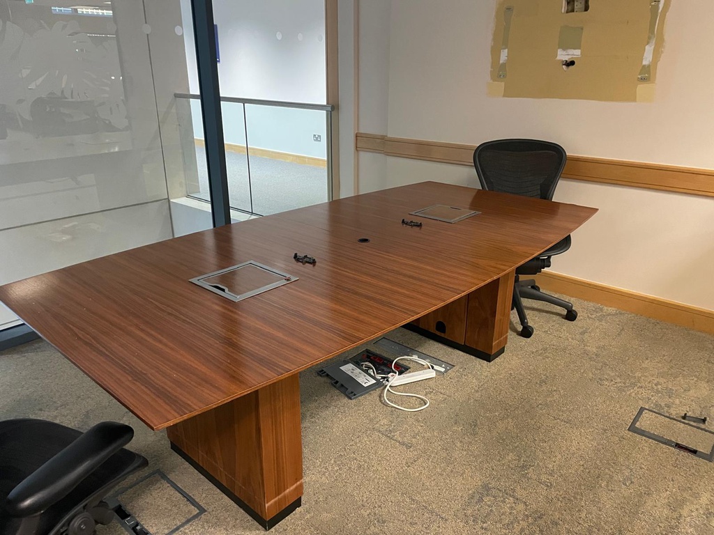 Boardroom Table – 3000 X 1200 (Cut Outs For Mic Cables No Grommet)