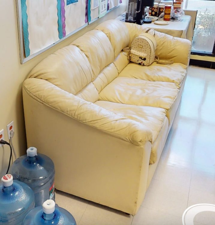 White couch