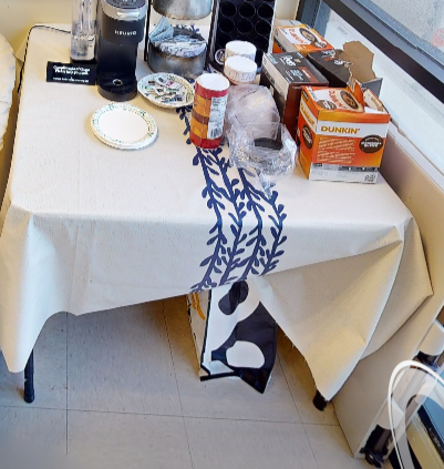 Square folding card table