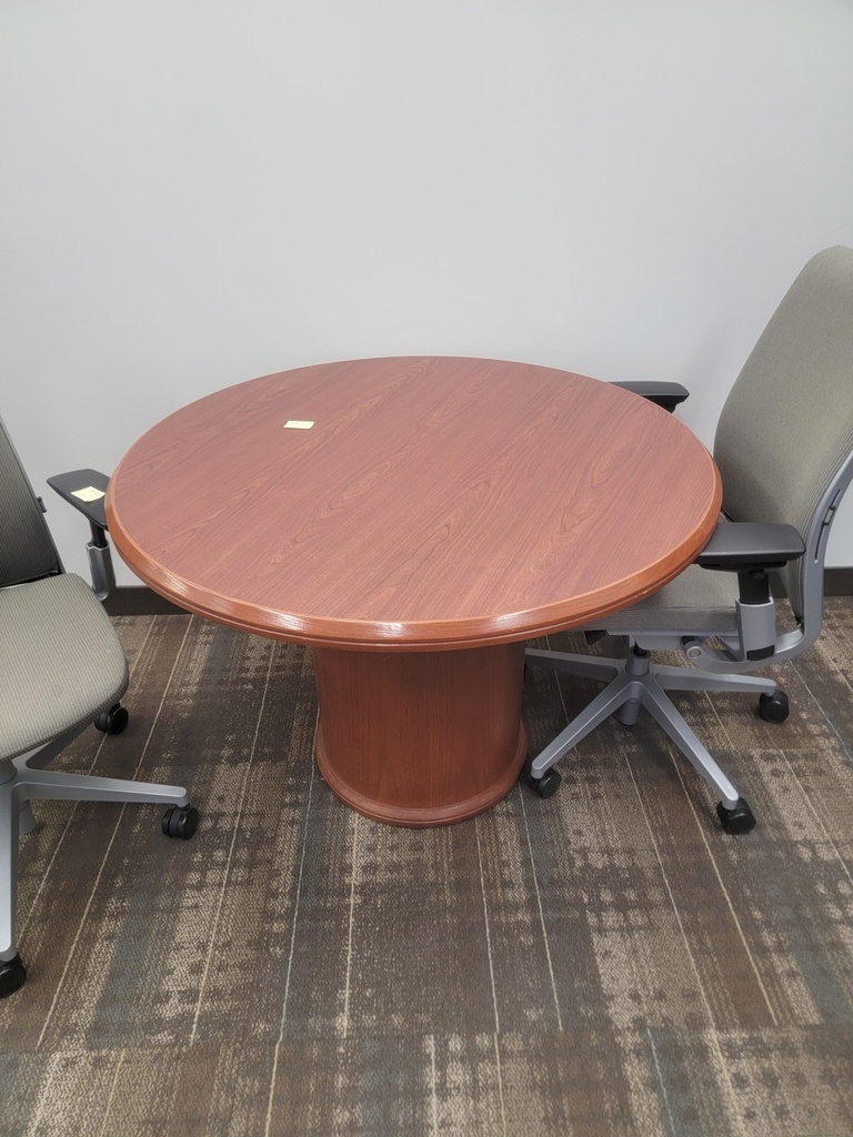 Wood round table