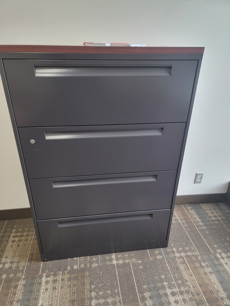 4 drawers cabinet -dark