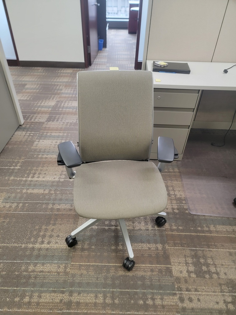 Grey office chair